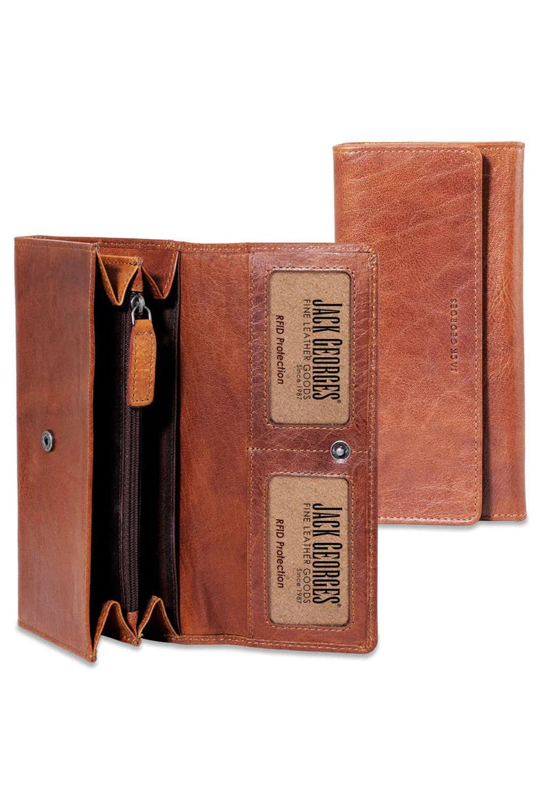 Voyager Clutch Wallet, Main, color, Honey