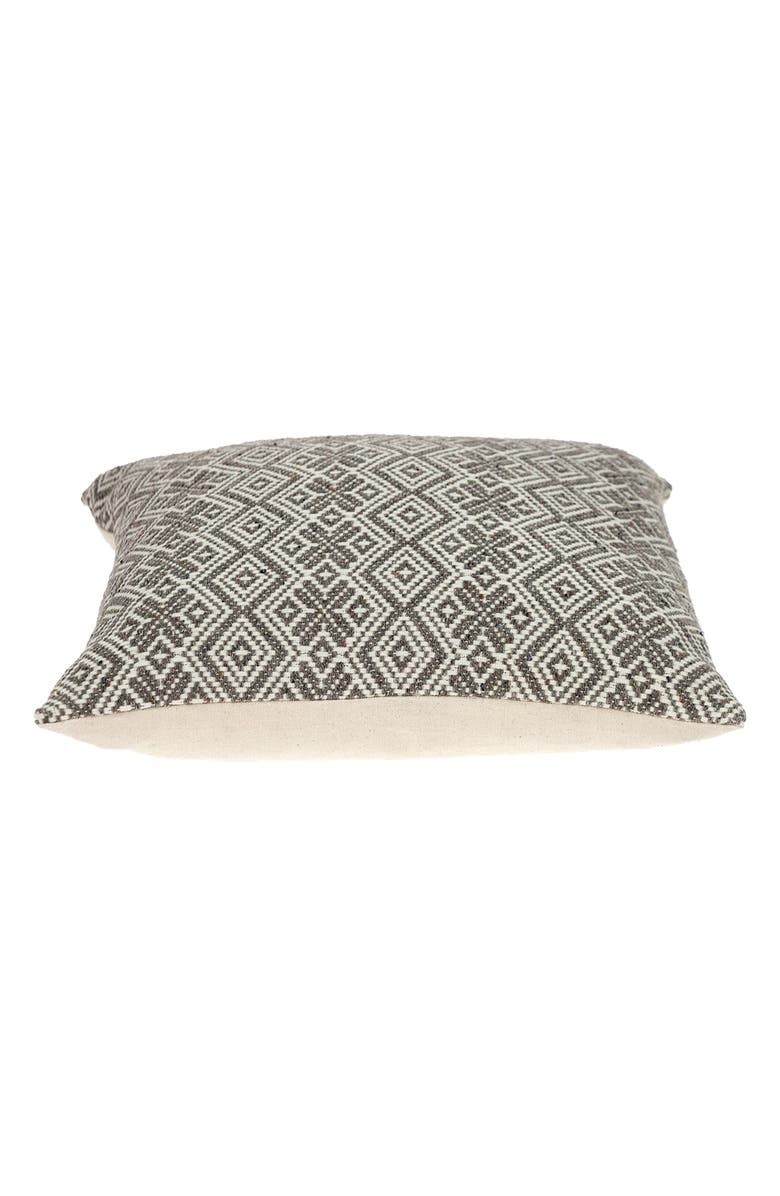 PARKLAND COLLECTION Embroidered Geo Throw Pillow, Alternate, color, Beige
