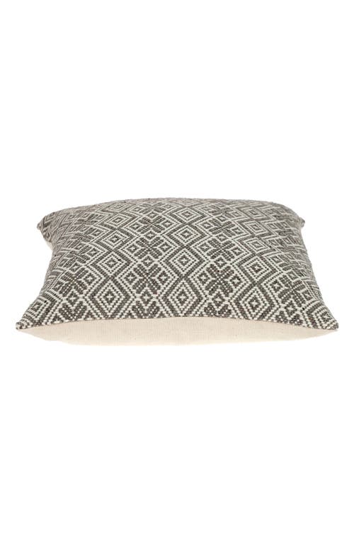 Parkland Collection Embroidered Geo Throw Pillow In Brown