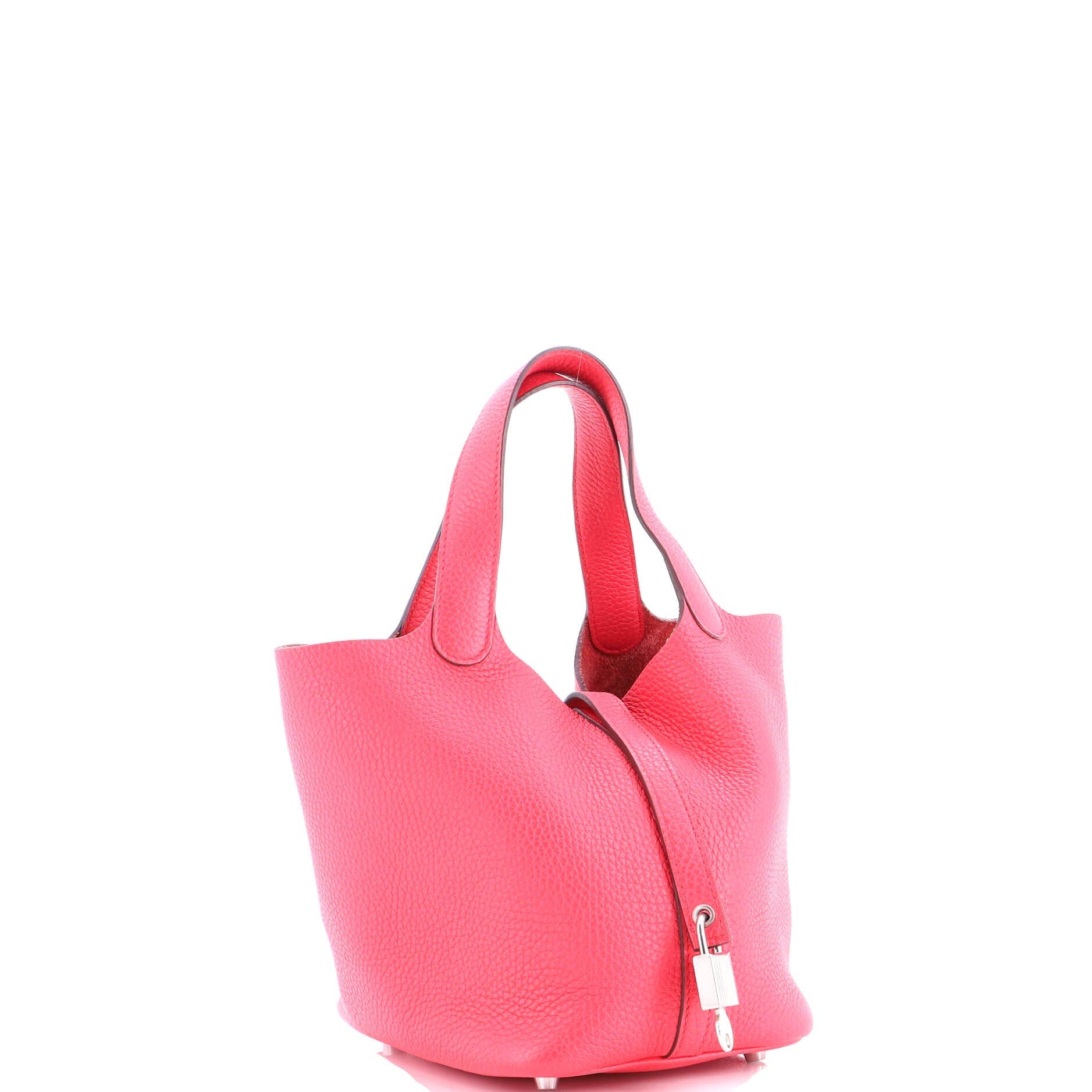 Pre-Owned Hermes Picotin Lock Bag Clemence PM, Alternate, color, Rose Mexico