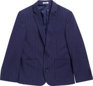 Calvin Klein Kids' Subtle Pinstripe Stretch Blazer