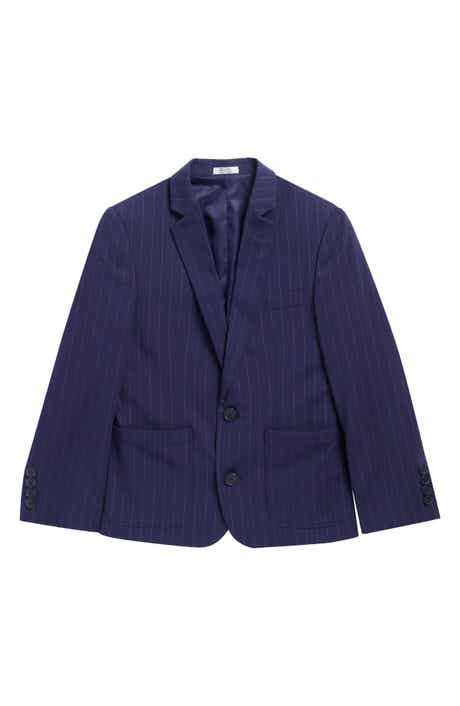 Kids' Subtle Pinstripe Stretch Blazer