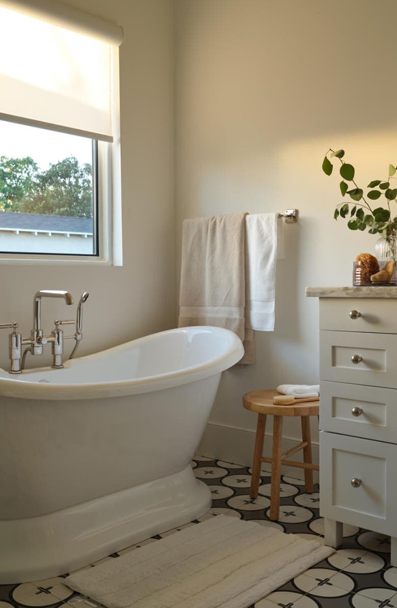 Nordstrom Ribbed Velour Bath Rug, Alternate, color,