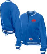 New Era Women's New Era Royal Buffalo Bills Throwback Fleece Full-Snap Jacket