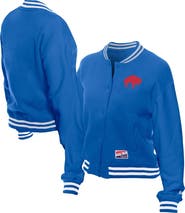New Era Women's New Era Royal Buffalo Bills Throwback Fleece Full-Snap Jacket