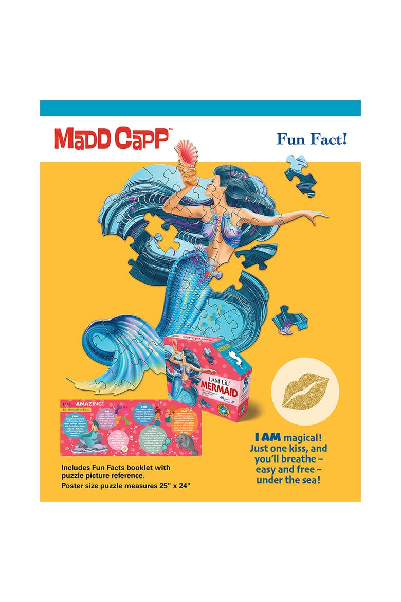 I Am Lil Mermaid 48 Piece Jigsaw Puzzle, Alternate, color, Multicolored
