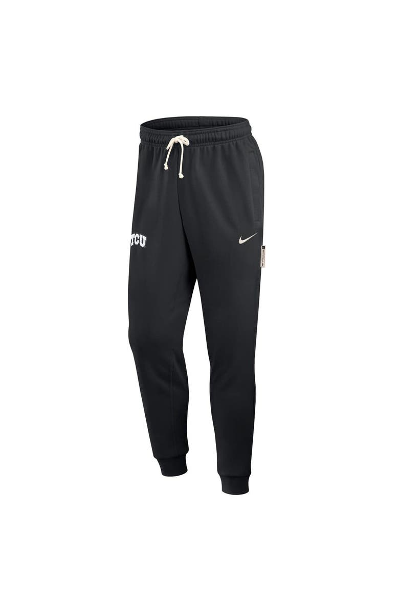 Nike Men's Nike Black TCU Horned Frogs 2025 Sideline Standard Issue Dri-FIT Taper Sweatpants, Alternate, color, Black