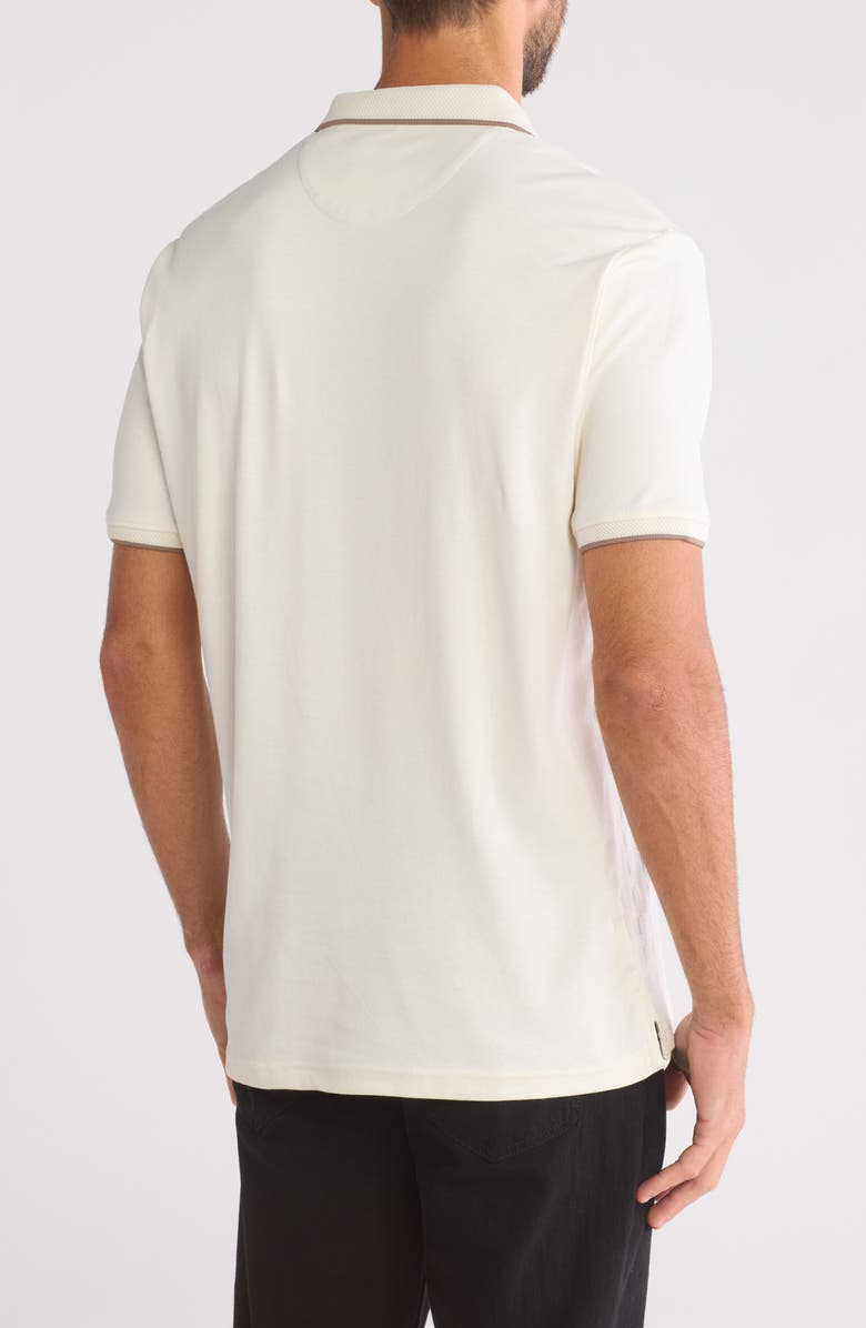 DENIM AND FLOWER Textured Tip Polo, Alternate, color,