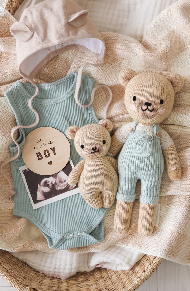 cuddle+kind Baby Honey Bear Stuffed Animal, Alternate, color, Brown