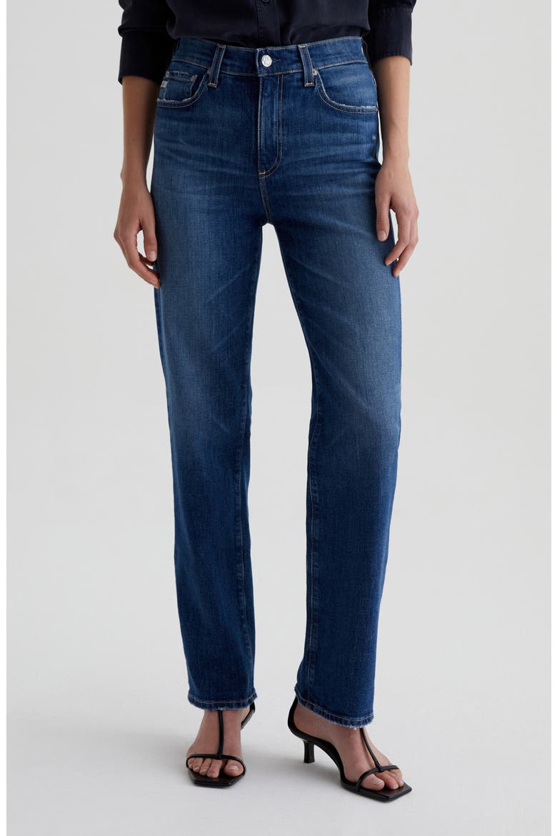 Brinley Mid Rise Classic Straight Leg Jeans, Main, color, 11 YEARS MEMORY
