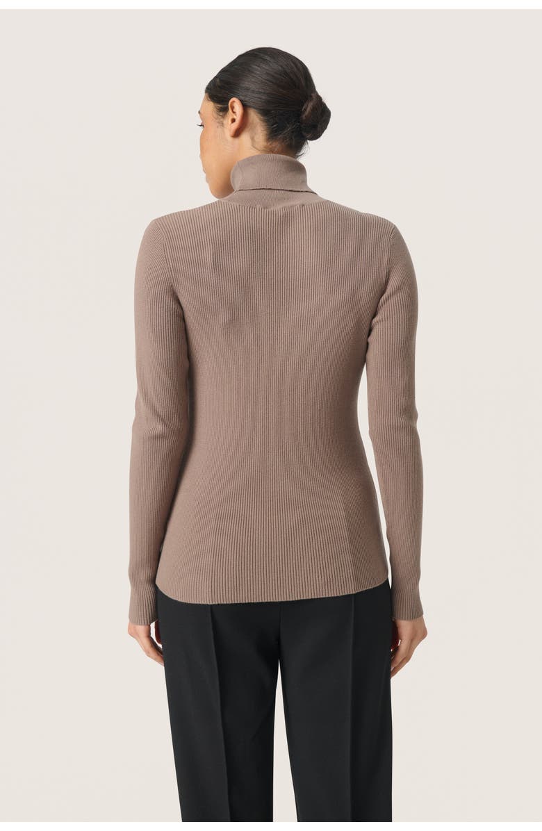 Soaked in Luxury SLSina Rollneck Slim Fit Pullover, Alternate, color, Walnut