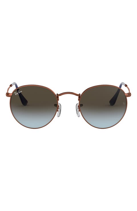 47mm Gradient Round Sunglasses