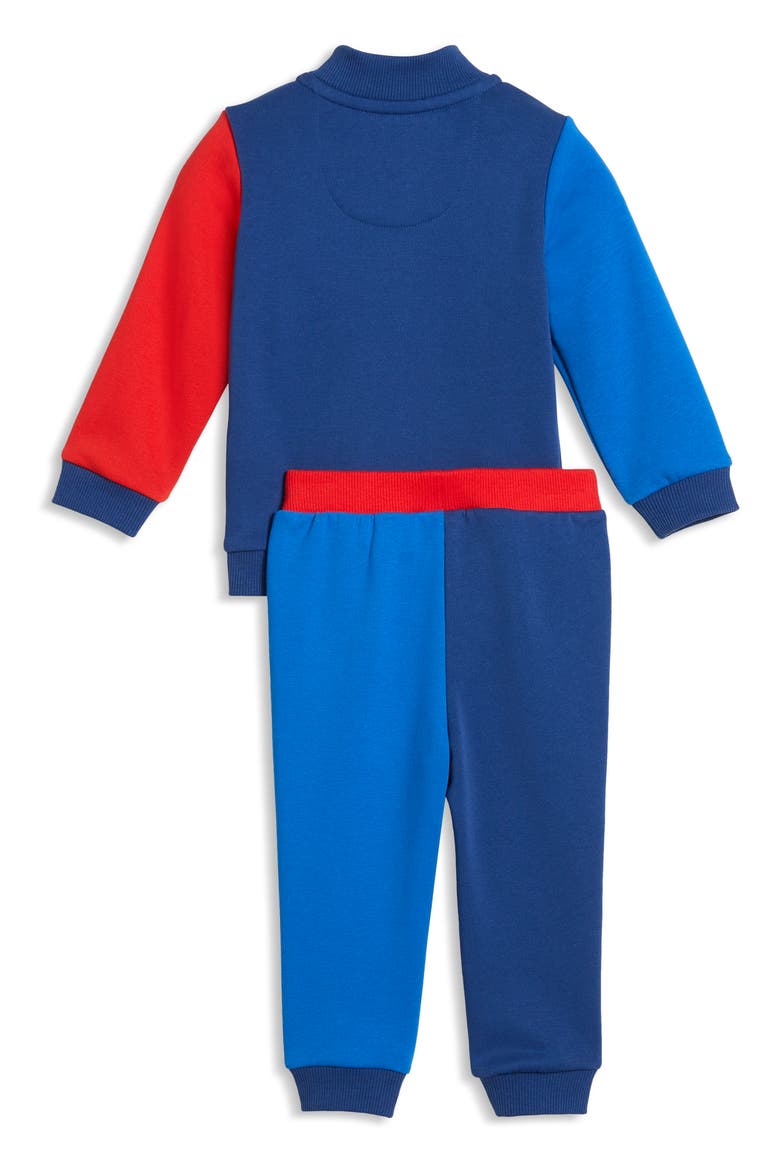 x BMW M Motorsport Kids' Fleece Zip Jacket & Joggers Set, Alternate, color, PRO BLUE/ M COLOR AOP