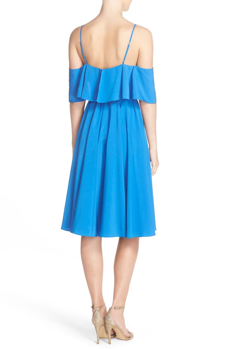 CeCe 'Jackie' Cold Shoulder Fit & Flare Dress, Alternate, color,