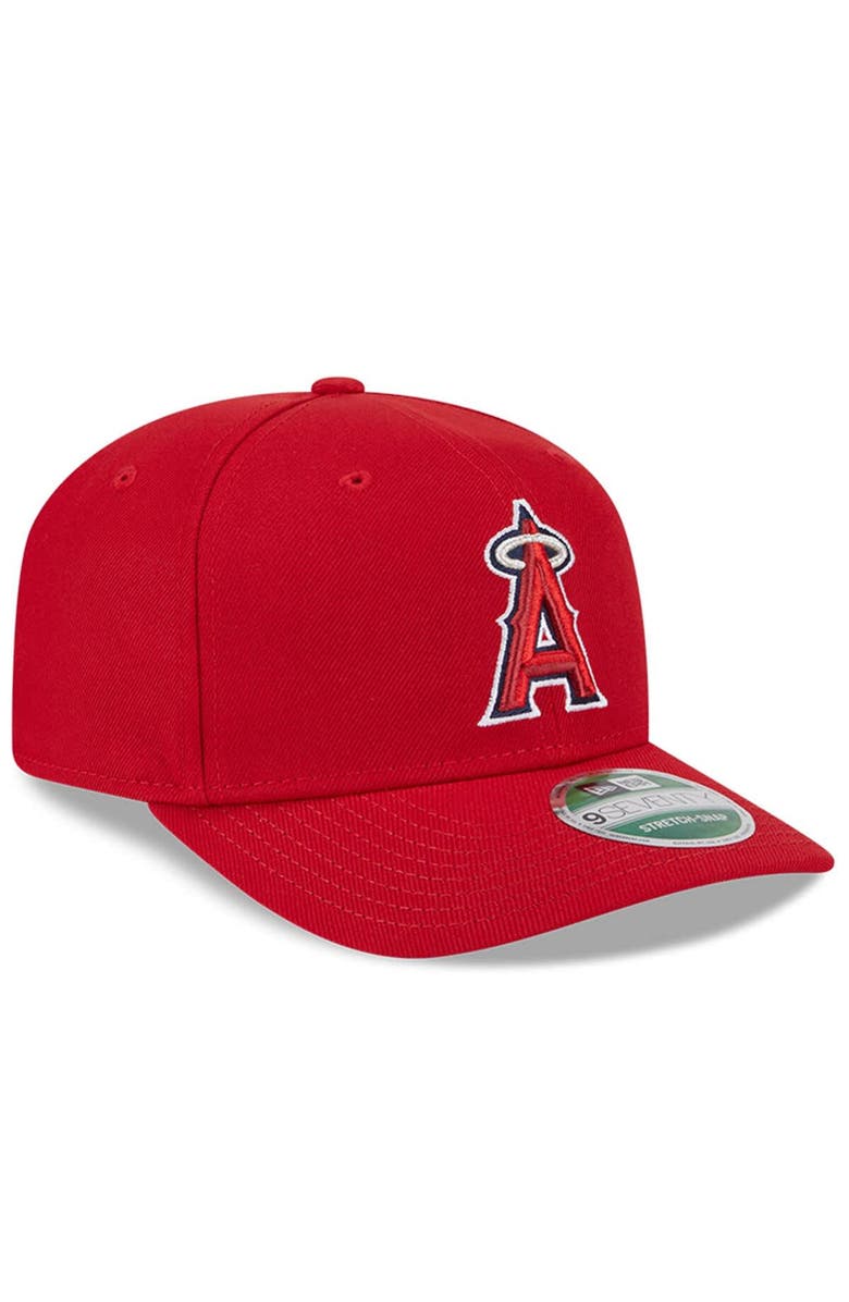New Era Men's New Era Red Los Angeles Angels Player Replica 9SEVENTY Adjustable Hat, Alternate, color, Red