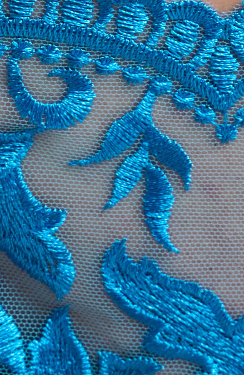 KILO BRAVA Embroidered G-String, Alternate, color, Blue