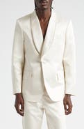 Bode Shawl Collar Silk Twill Tuxedo Jacket