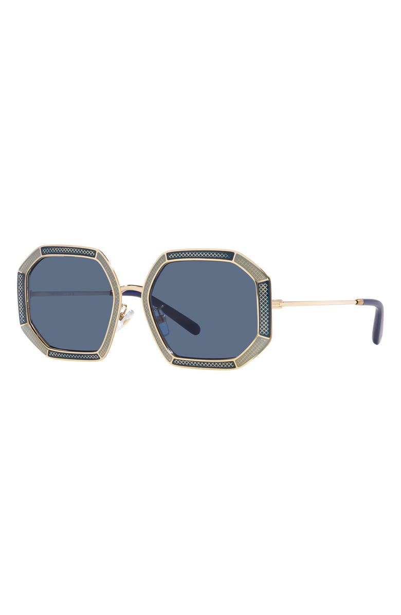 Tory Burch 52mm Irregular Sunglasses, Alternate, color, 