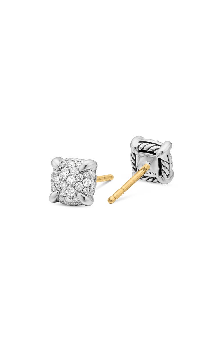 David Yurman Petite Chatelaine<sup>®</sup> Pavé Diamond Stud Earrings, Alternate, color, Diamond