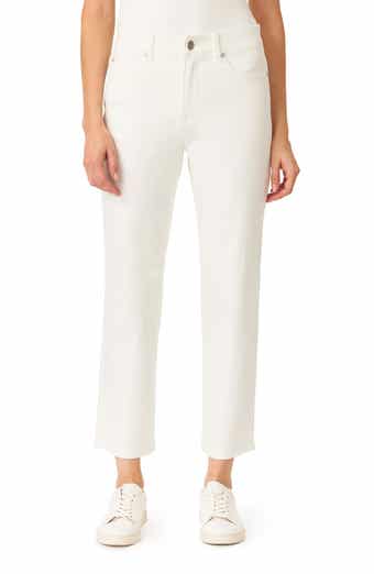 CURVE APPEAL Effortless 27-Inch High Rise Slim Straight Leg Jeans