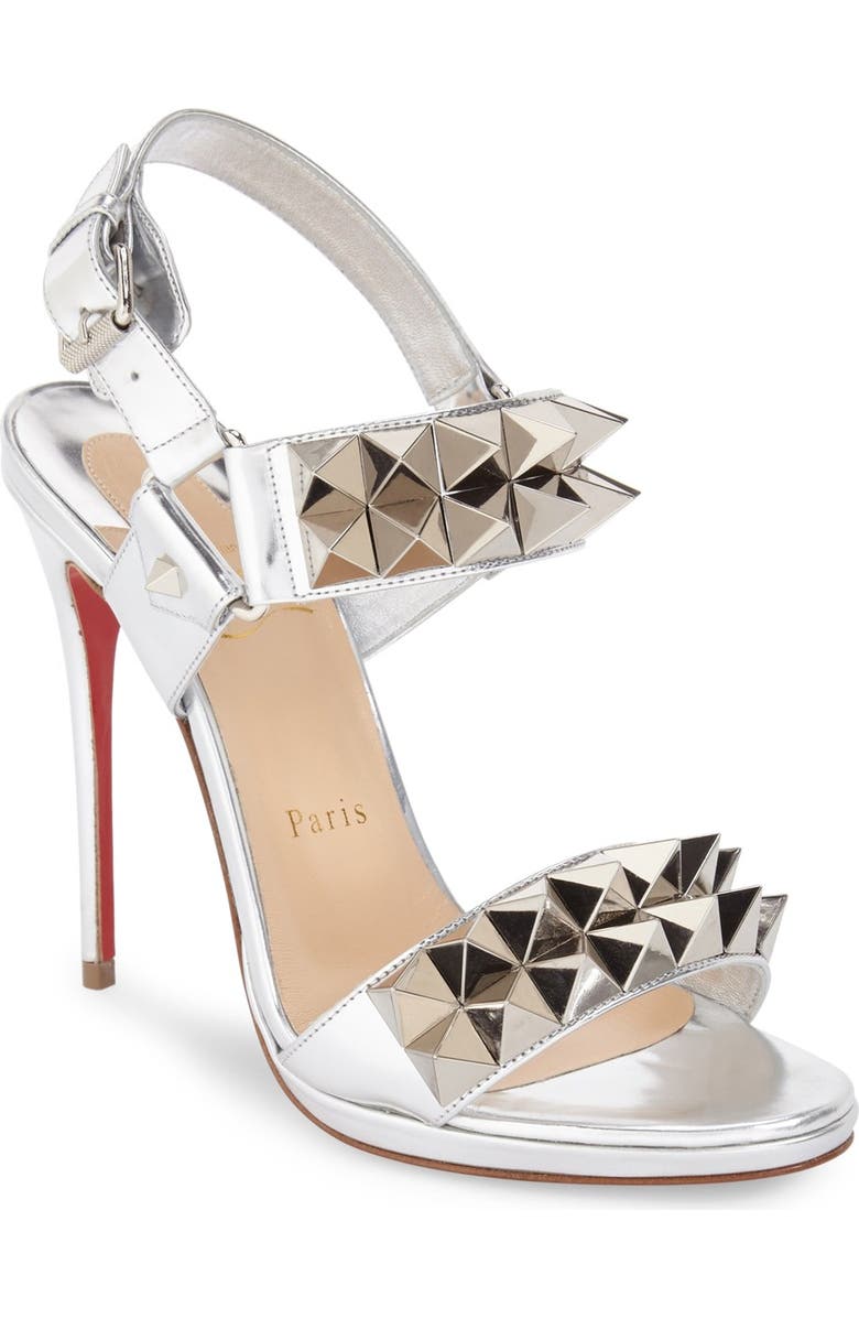 Christian Louboutin 'Miziggoo' Studded Sandal, Main, color,