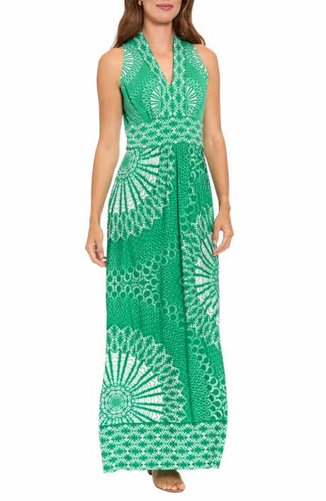London Times Sleeveless Stretch Jersey Maxi Dress