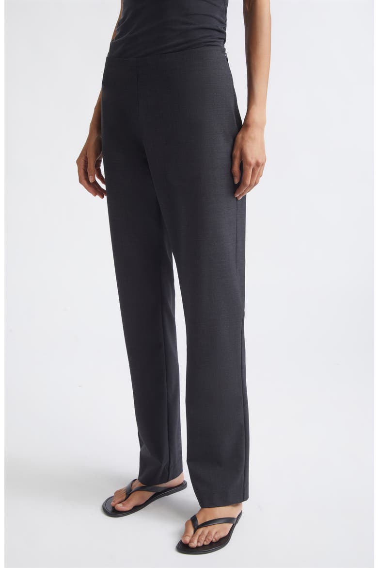 Sarong Wool Blend Pants, Alternate, color, DARK GRAPHITE
