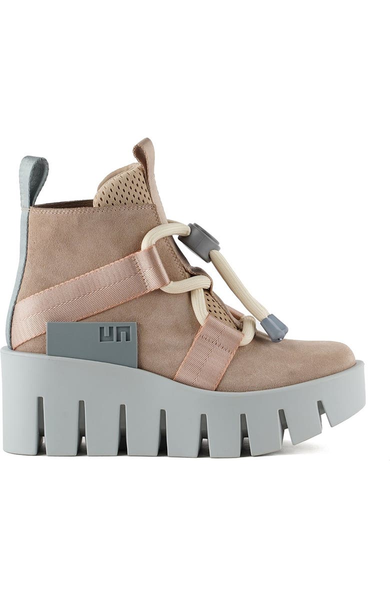 United Nude Grip Nomad Lo Platform Lug Bootie, Main, color, Cameo Mix
