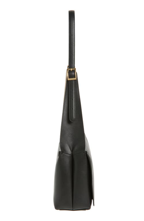 Ree Projects Florencia Soft Leather Shoulder Bag In Black