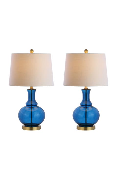 Lavelle 25" Glass LED Table Lamp (Set of 2)