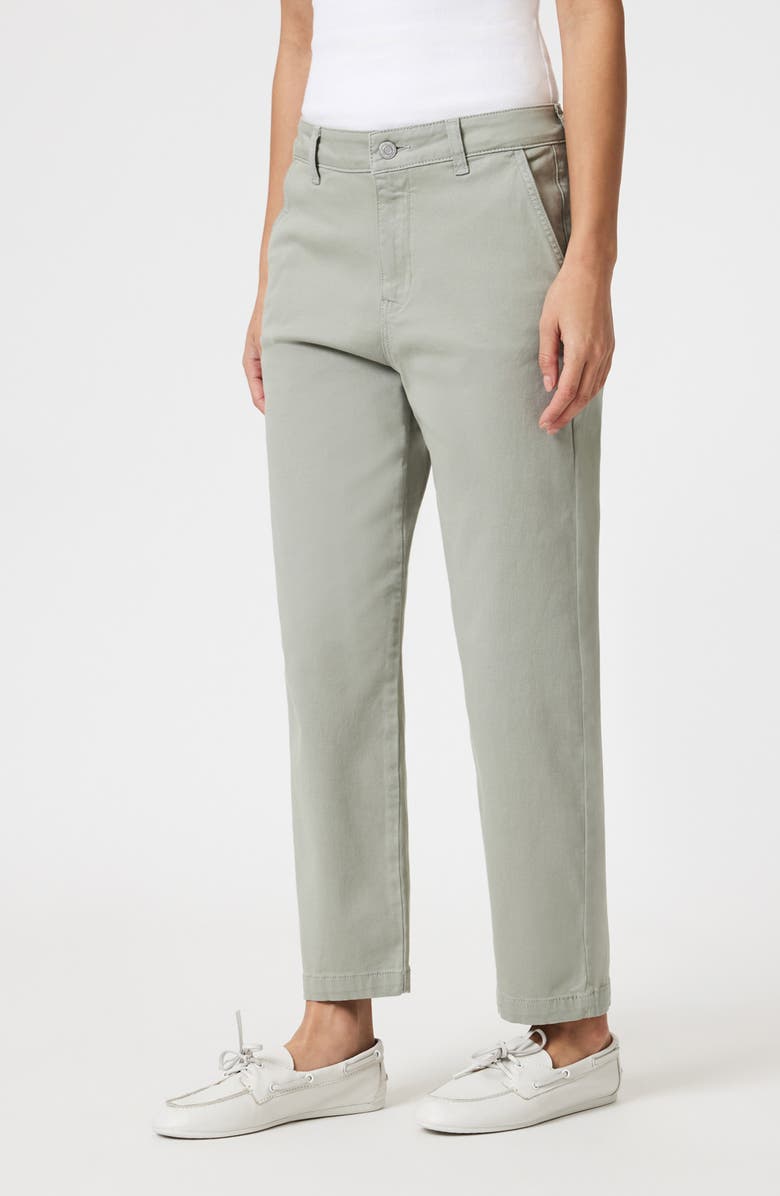 Mavi Jeans Lauren Stretch Cotton Twill Pants, Alternate, color, Lint Casual Twill