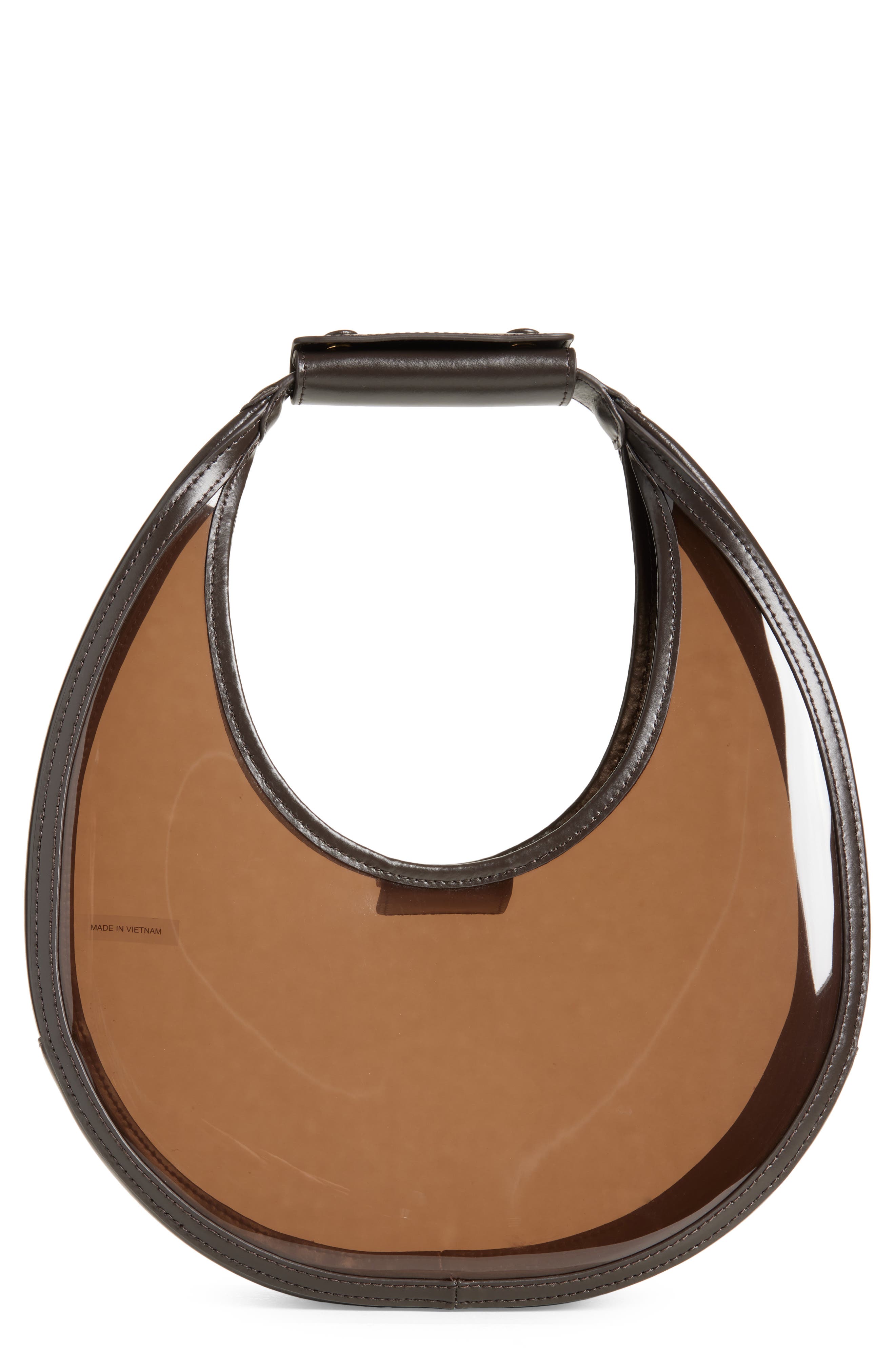 STAUD Moon Transparent Top Handle Tote, Main, color, 