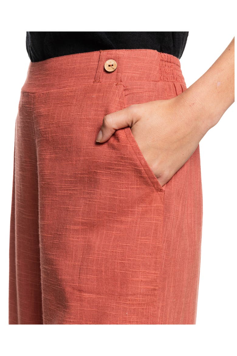 New Chance Wide Leg Cotton Blend Pants, Alternate, color, ETRUSCAN RED