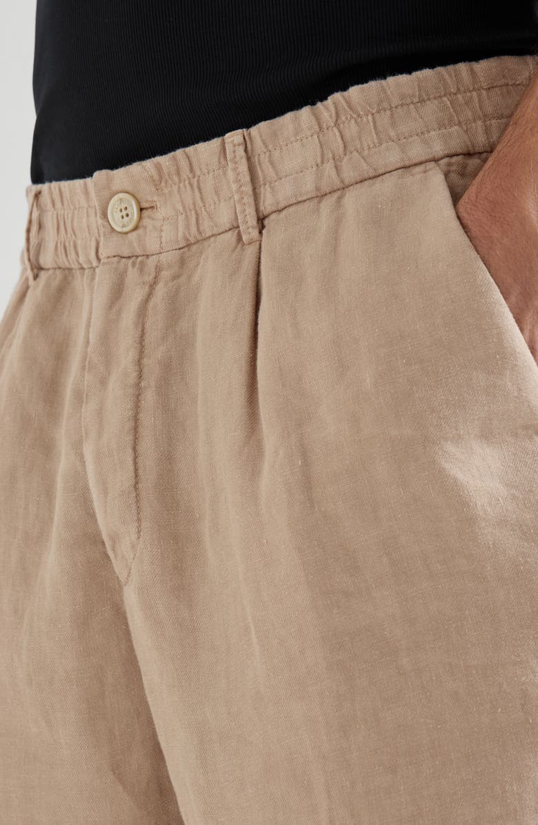 Brunello Cucinelli Linen Bermuda shorts, Alternate, color, Camel