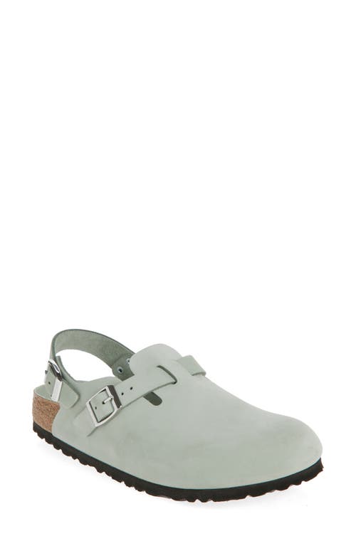 Birkenstock Sage Green Microfiber Tokyo Ii Slippers In Pure Sage