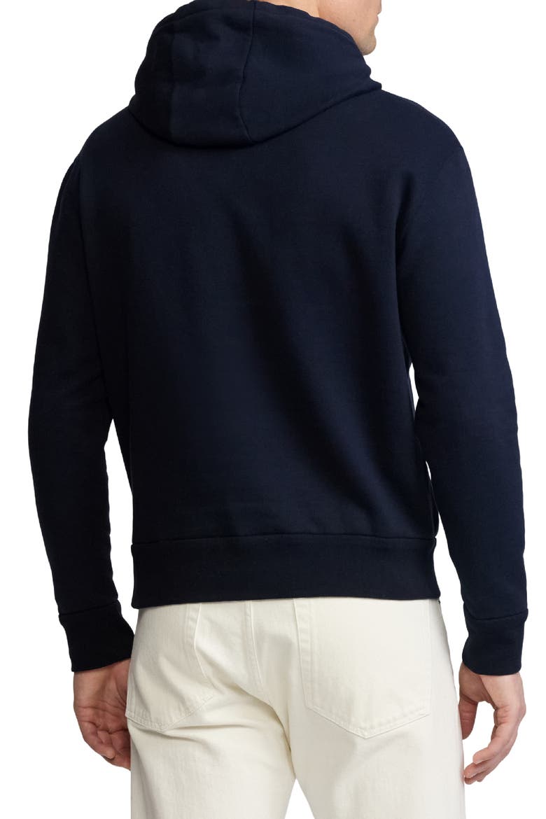Polo Bear Appliqué Fleece Hoodie, Alternate, color, CLASSIC CHAIRMAN NAVY