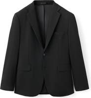 MANGO London Regular Fit Navy Blazer