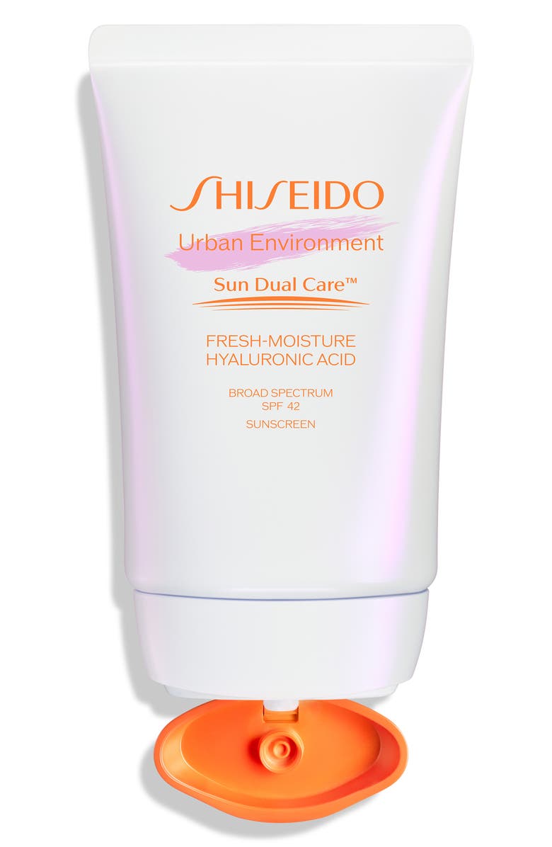 Shiseido Urban Environment Sun Dual Care<sup>™</sup> Fresh-Moisture Broad Spectrum Sunscreen SPF 42, Alternate, color,