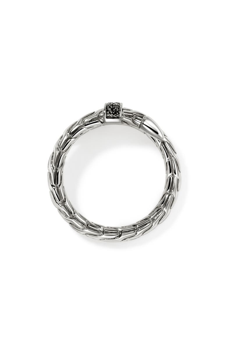 John Hardy Spear Flex Ring, Sterling Silver, Pavé, Alternate, color, Silver