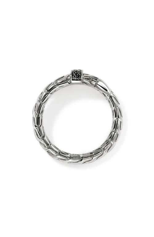 John Hardy Spear Flex Ring, Sterling Silver, Pavé In Silver