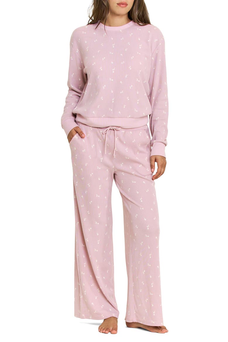 Kickback Lounge Pajama Set, Main, color, ROMANTIC LILAC BUDS