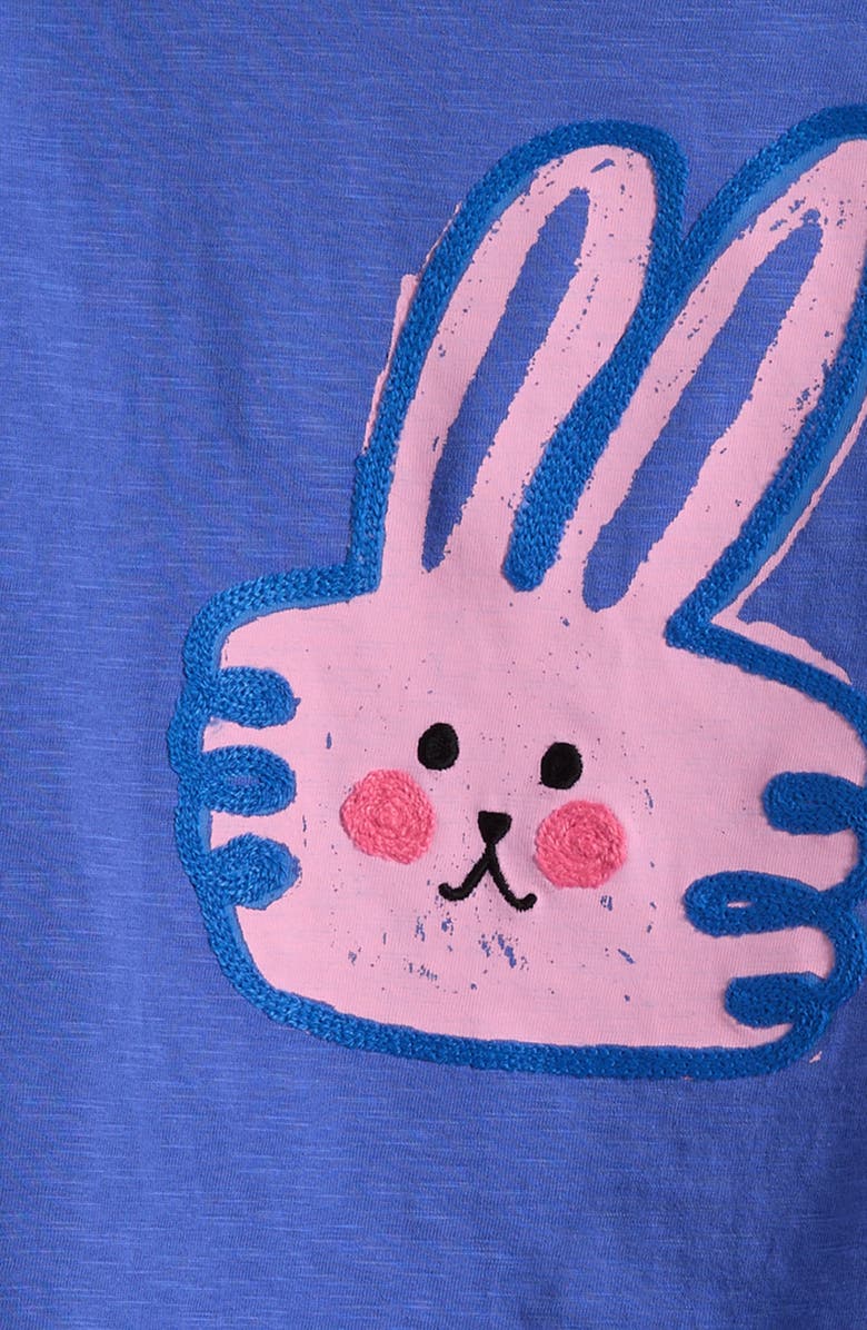 NEXT Kids' Graphic T-Shirt & Bike Shorts Set, Alternate, color, Blue