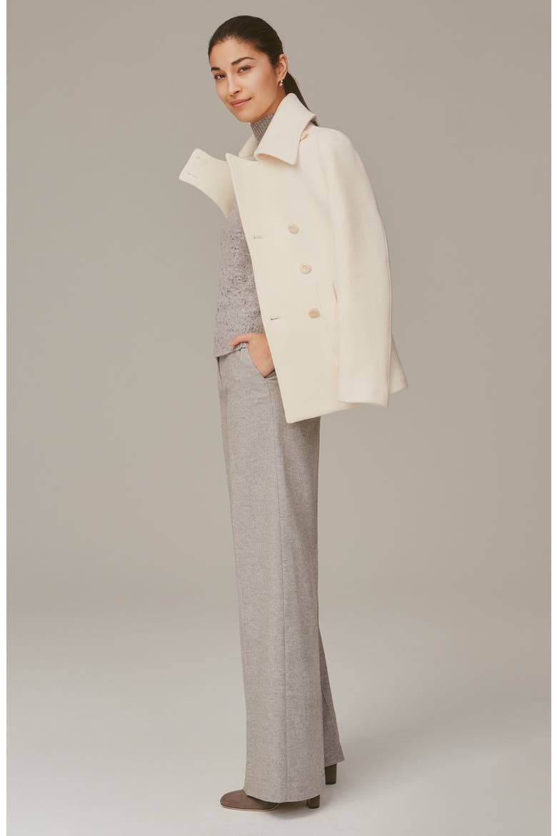 Nordstrom and Caroline Issa Cashmere & Merino Wool Mock Neck Pullover, Alternate, color, LIGHT HEATHER GREY