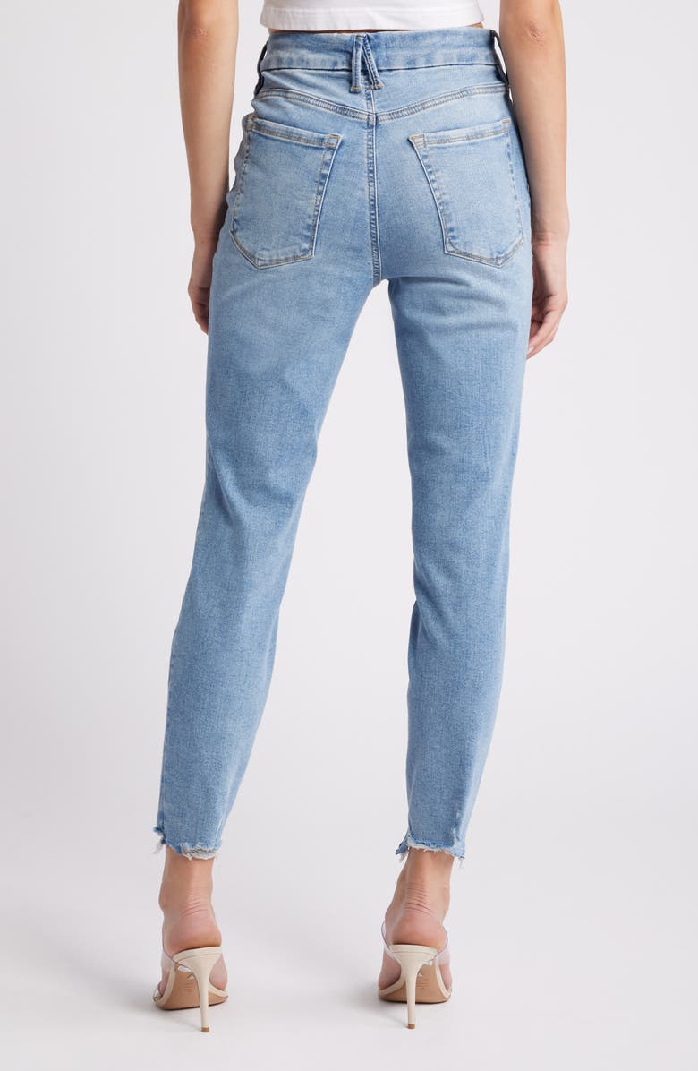 Good American Always Fit Good Legs Chew Hem Crop Jeans, Alternate, color, Indigo652