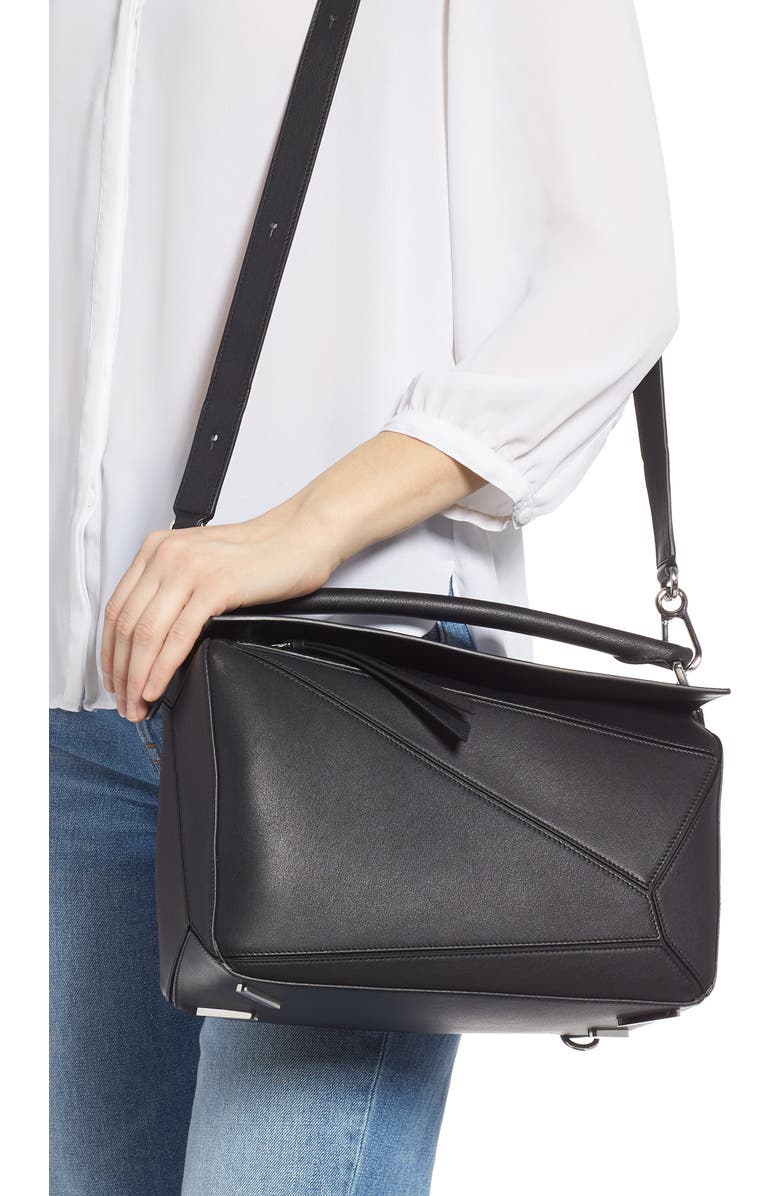 Loewe Puzzle Medium Leather Shoulder Bag, Alternate, color,