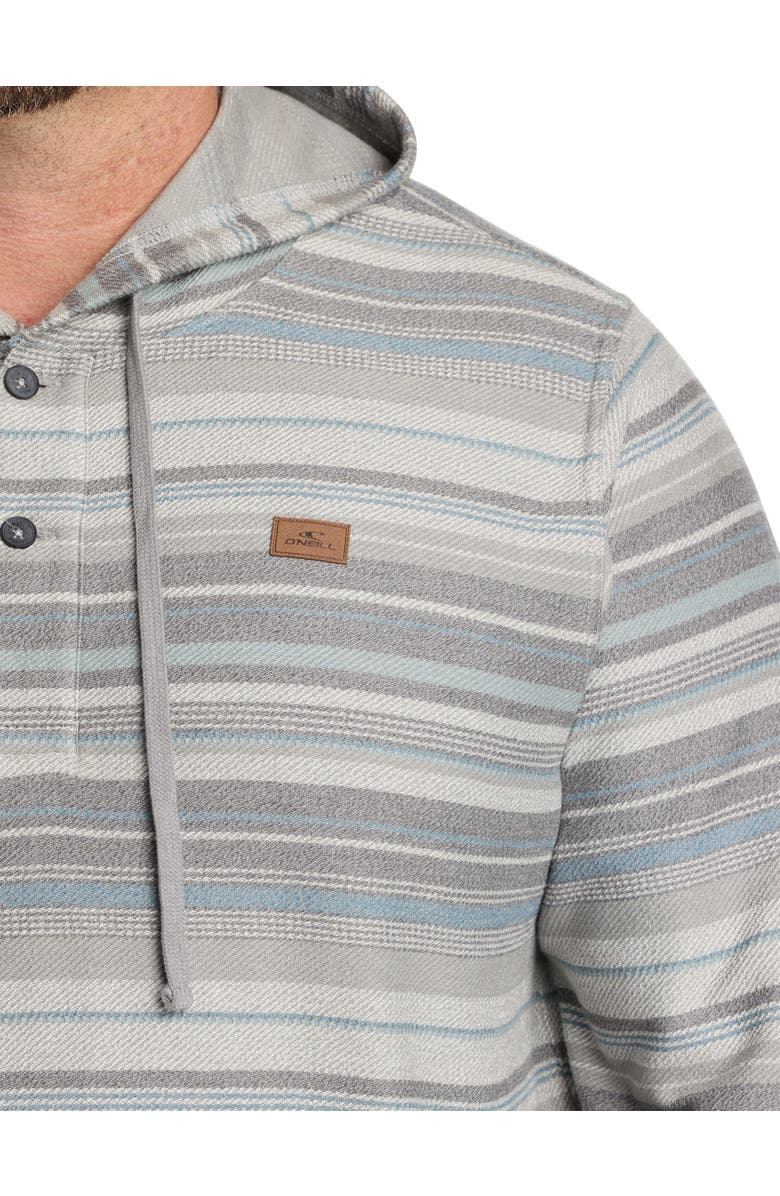 O'Neill Big & Tall Bavaro Striped Pullover Hoodie, Alternate, color,