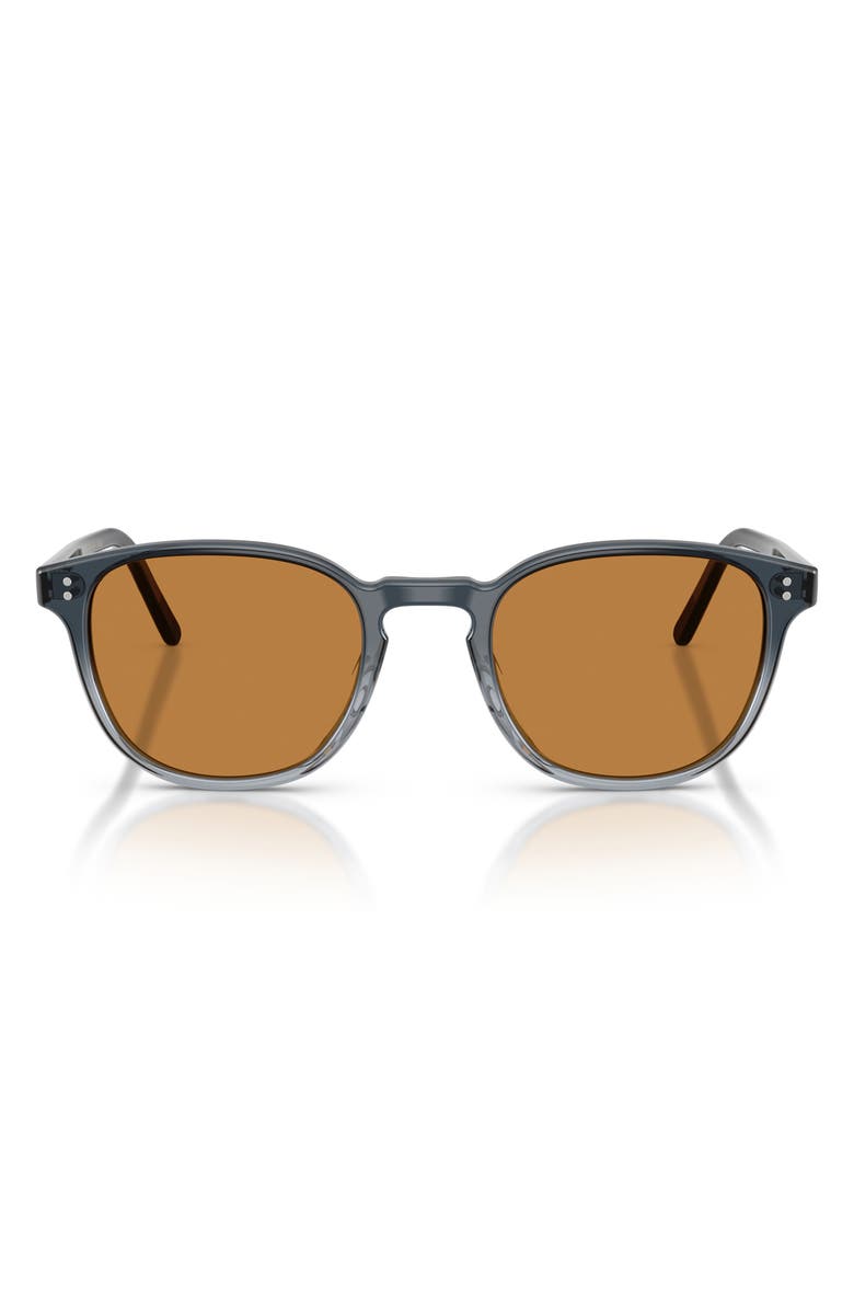 Oliver Peoples 49mm Fairmont Phantos Sunglasses, Main, color, Twilight Gradient / Cognac