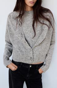 MANGO Yudith Button Front Cardigan