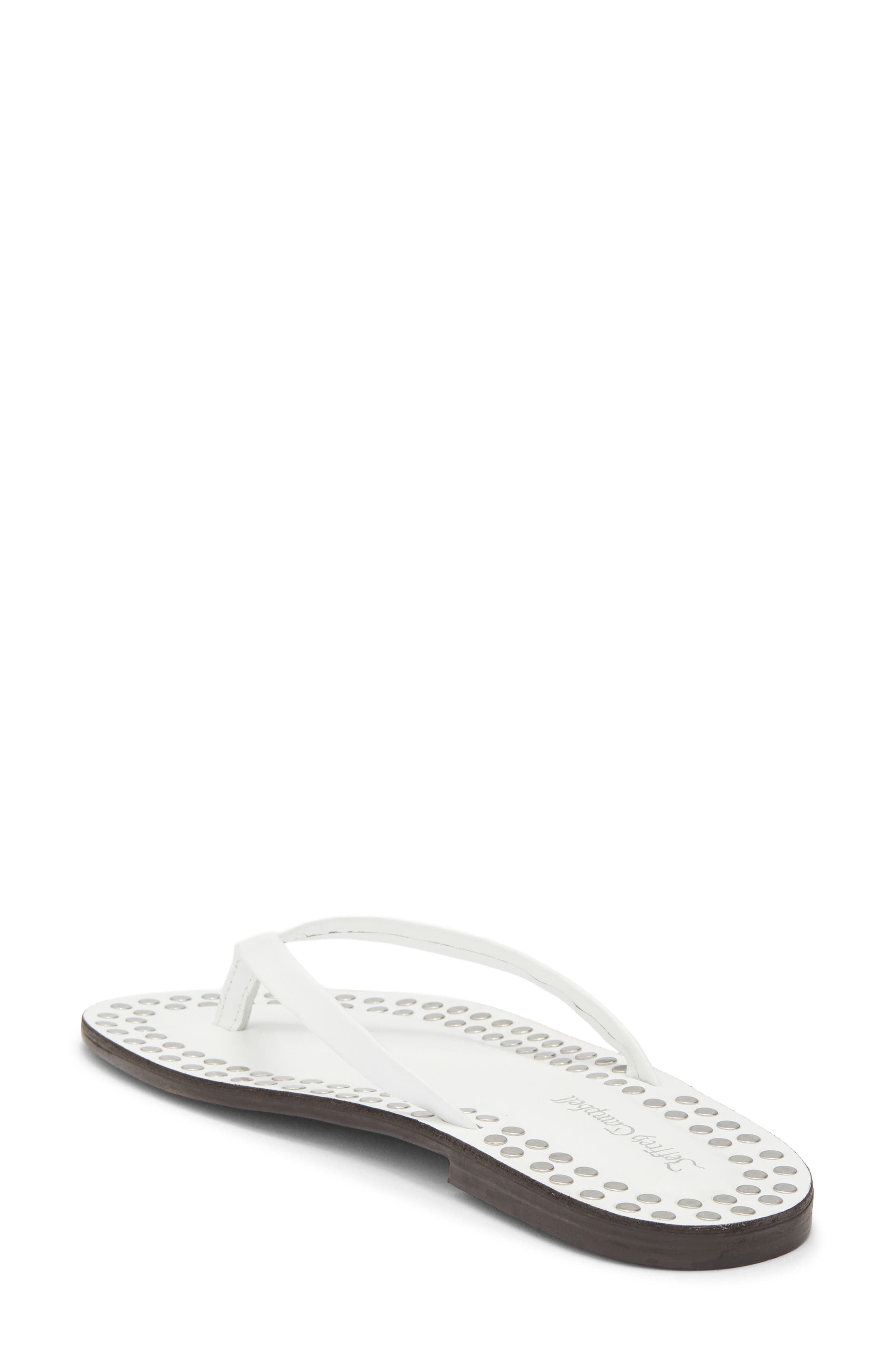 Katrina Flip Flop, Alternate, color, WHITE SILVER