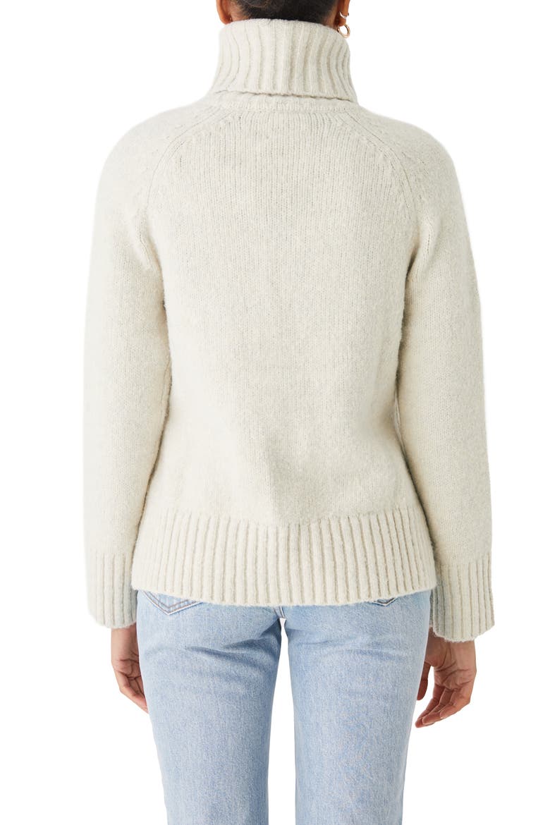 Turtleneck Sweater, Alternate, color, SNOW WHITE